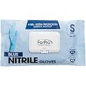 ForPro Disposable Nitrile Gloves, Chemical Resistant, Powder-Free, Latex-Free, Non-Sterile, Food Safe, 4 Mil