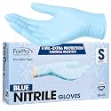ForPro Disposable Nitrile Gloves, Chemical Resistant, Powder-Free, Latex-Free, Non-Sterile, Food Safe, 4 Mil