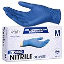 ForPro Disposable Nitrile Gloves, Chemical Resistant, Powder-Free, Latex-Free, Non-Sterile, Food Safe, 4 Mil