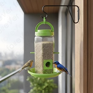 FORREVER Bird Feeder Water Dispenser for