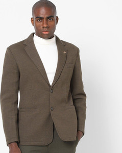 Fort Collins Solid Single Breasted Formal Men
