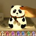 Fortay Cute Panda,USB Rechargeable, 7-Colors Changing Light, Room Decor  - 14 cm