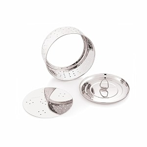 fortuna paneer maker 300ml  stainless steel paneer press with strainer  round paneer mould press box  paneer press machine for homemade paneer amp tofu  steel paneer making mould small
