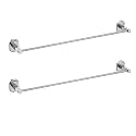 FORTUNE 304 Grade Stainless Steel (Concealed) Towel Bar | Bathroom Towel Rod Holder | Wall Mounted Hand Towel Rail for Kitchen and Washroom | Bathroom Accessories - (Pack of 2)