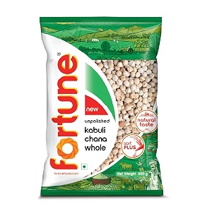 fortune kabuli chana 500 gm unpolished and sortex cleaned