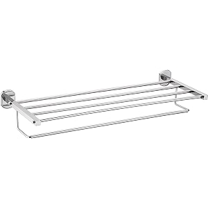 fortune stainless steel 304 grade 24 inch towel rack with towel rod  wall mounted hand towel rail for kitchen and washroom  towel hanger  towel stand  towel holder bathroom accessories pack of 1