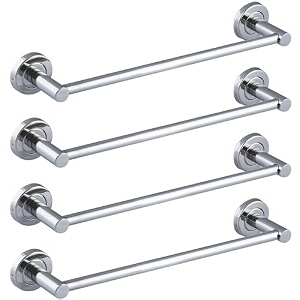 fortune stainless steel concealed towel bar  bathroom towel rod holder  wall mounted hand towel rail for kitchen and washroom  bathroom accessories pack of - 4 12 inch