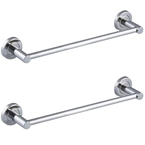 fortune stainless steel concealed towel bar  bathroom towel rod holder  wall mounted hand towel rail for kitchen and washroom  bathroom accessories pack of - 2 12 inch