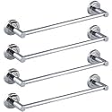 FORTUNE Stainless Steel (Concealed) Towel Bar | Bathroom Towel Rod Holder | Wall Mounted Hand Towel Rail for Kitchen and Washroom | Bathroom Accessories Pack of - (4, 12 INCH)