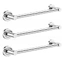 FORTUNE Stainless Steel (Concealed) Towel Bar | Bathroom Towel Rod Holder | Wall Mounted Hand Towel Rail for Kitchen and Washroom | Bathroom Accessories Pack of - (3, 12 INCH)
