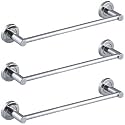 FORTUNE Stainless Steel (Concealed) Towel Bar | Bathroom Towel Rod Holder | Wall Mounted Hand Towel Rail for Kitchen and Washroom | Bathroom Accessories Pack of - (3, 24 INCH)