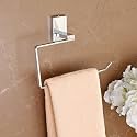FORTUNE Stainless Steel Wall Mounted 304 Grade Napkin Ring/Towel Ring/Napkin Holder/Towel Hanger/Toilet Paper Hanger Bathroom Accessories - Square (Pack of 1)