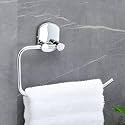 FORTUNE Stainless Steel Wall Mounted 304 Grade Napkin Ring/Towel Ring/Napkin Holder/Towel Hanger/Bathroom Accessories (Chrome) (Pack of 2)