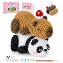 Crochet Kit for Beginners, Panda &amp; Capybara Crochet Animal Kits