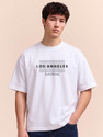 fortyfive Typography Men Round Neck White T-Shirt
