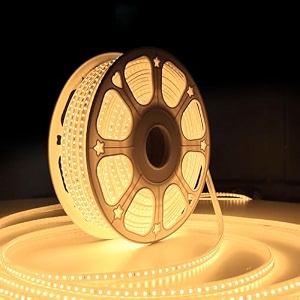 forus led rope light 35 meter 6 month warranty outdoor waterproof decorative cove lights for ceiling balcony home decor interior decoration flexible profile light for diwali christmas-yellow