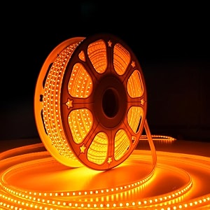 forus led rope light 1 meter 6 month warranty outdoor waterproof decorative cove lights for ceiling balcony home decor interior decoration flexible profile light for diwali christmas - amber