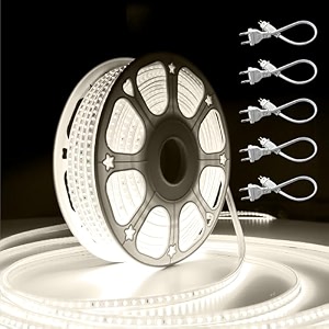 forus 50 meter led rope strip light  waterproof outdoor flexible decorative lighting  led neon rope light for diwali christmas balcony ceiling amp home decor natural white 1pc with 5 connectors