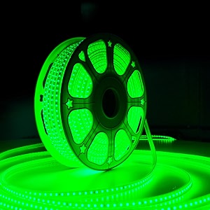 forus led rope light 1 meter outdoor waterproof decorative cove lights for ceiling balcony home decor interior decoration flexible profile light for diwali christmas- green
