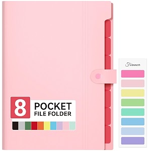 forvencer expanding file folder 8 pocket accordion file organizer letter
