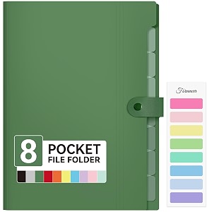 forvencer expanding file folder 8 pocket accordion file organizer letter