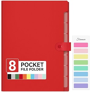 forvencer expanding file folder 8 pocket accordion file organizer letter