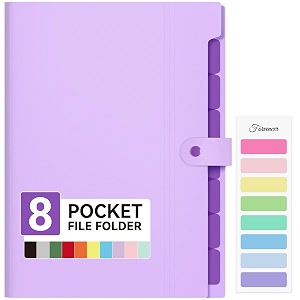forvencer expanding file folder 8 pocket accordion file organizer letter