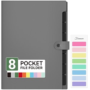 forvencer expanding file folder 8 pocket accordion file organizer letter