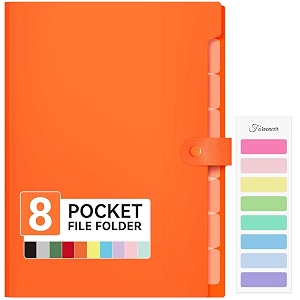 forvencer expanding file folder 8 pocket accordion file organizer letter