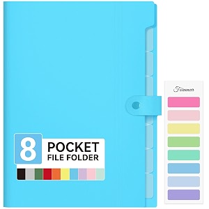 forvencer expanding file folder 8 pocket accordion file organizer letter