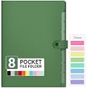 Forvencer Expanding File Folder 8 Pocket, Accordion File Organizer, Letter