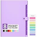 Forvencer Expanding File Folder 8 Pocket, Accordion File Organizer, Letter