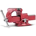 Forward 1305 5 Inch Bench Vise Workbench Vise with Anvil and Swivel Base