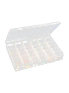 FosCadit 36 Grids Clear Plastic Storage Box