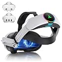 RGB VR Headset for Oculus/Meta Quest 3/3S Head Strap with 10000mAh Battery