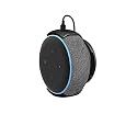 Foso Wall Mount for Alexa Echo Dot 3rd Gen, Bracket Stand Holder for Smart Speaker, Built-in Cable Management Hide Messy Wires, for Kitchen, Bedroom &amp; Bathroom (Speaker not Included) (Black)