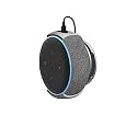 FOSO Wall Mount for Alexa Echo Dot 3rd Gen, Bracket Stand Holder for Smart Speaker, Built-in Cable Management Hide Messy Wires, for Kitchen, Bedroom (Speaker not Included) (Gray)
