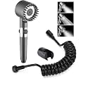 Fossa Snow 2-in-1 Handheld Shower Set with Filter – 3-Gear Spray High Pressure Shower Head for Bathroom, ABS Body, 1.5m Hose Pipe & Wall Hook |