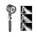 Fossa Snow Shower Head with Filter – High Pressure Water Saving Hand Shower with Stop Function, 3+1 Jet Spray Modes, ABS Body Rain Shower Head for Bathroom (Only Hand Shower)