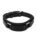 Fossil Men's All Stacked Up Leather Bracelet