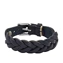 Fossil Men's All Stacked Up Leather Bracelet