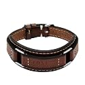 Fossil Men's All Stacked Up Leather Bracelet