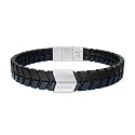 Fossil Men's All Stacked Up Leather Bracelet