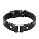 Fossil Men's All Stacked Up Leather Bracelet