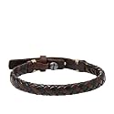 Fossil Men's All Stacked Up Leather Bracelet