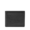 Fossil Men's Neel Leather Bifold with Coin Pocket Wallet, Black, (Model: ML3890001)