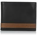 Fossil Men's Wallet, Quinn Leather Bifold with Coin Pocket Wallet, Black
