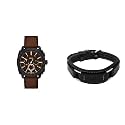Fossil Men's Watch, Machine Stainless Steel Chronograph Watch for Men
