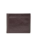 Fossil Men's Neel Leather Bifold with Coin Pocket Wallet, Brown, (Model: ML3890200)
