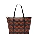 Fossil Women's Carlie Leather Tote Bag Purse Handbag
